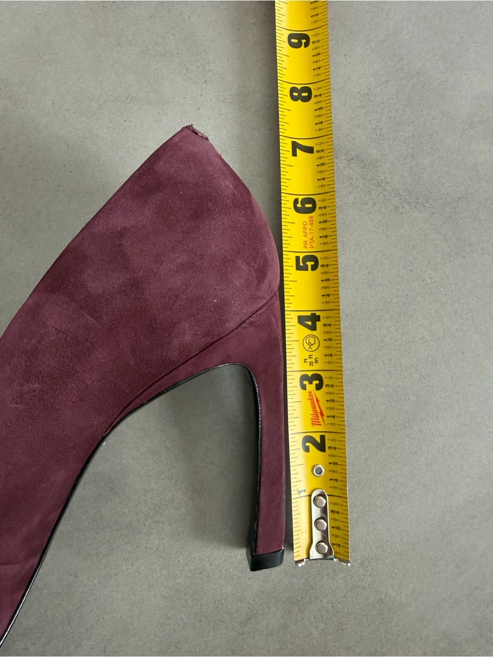 SCHUTZ Pointed-Toe Suede Pumps in Plum - Picture 5 of 6